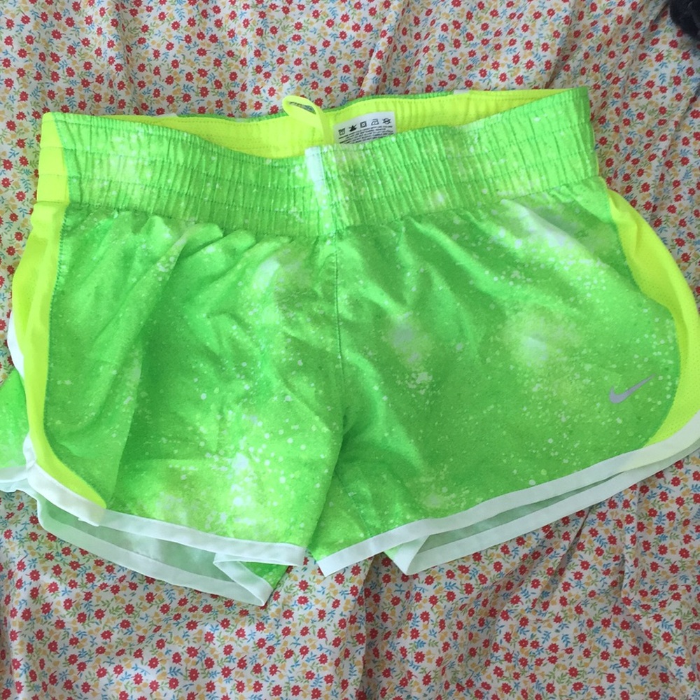 Nike Neon green workout shorts